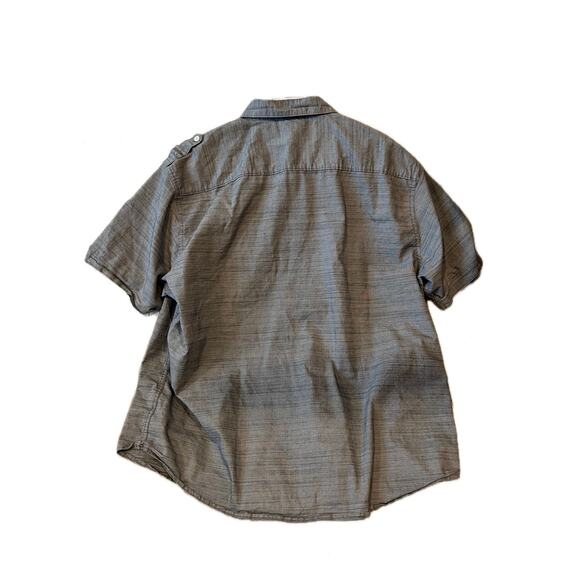 Stretch Fabric Button Down Short Sleeve Shirt Mens 3XL - Picture 2 of 3